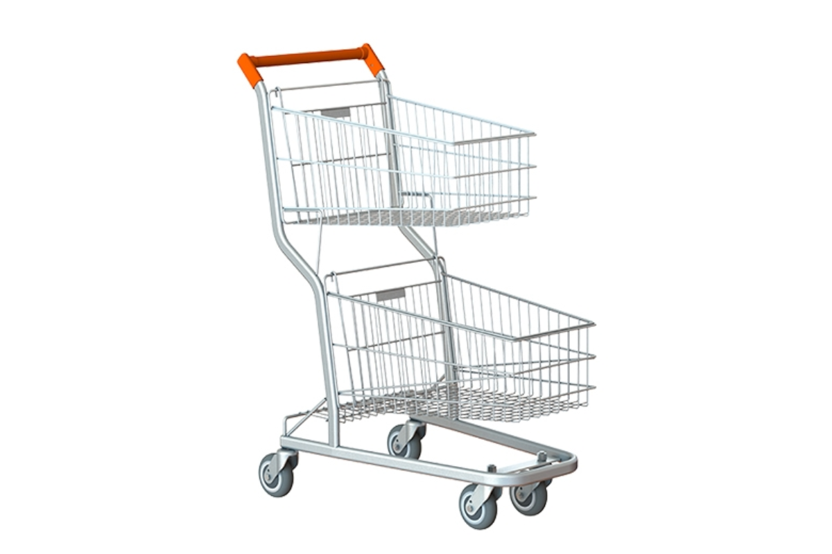 Carrinho de Compras 90 L Duplo