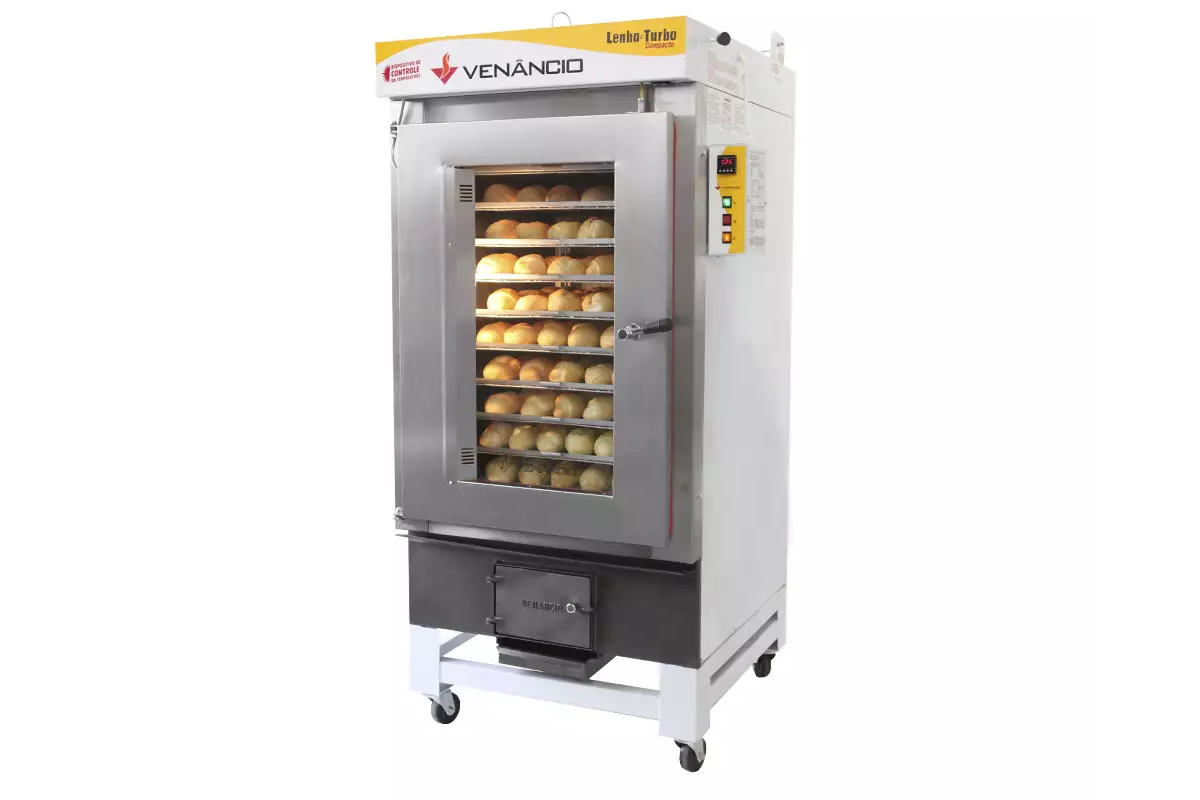 Forno turbo lenha para 10 esteiras