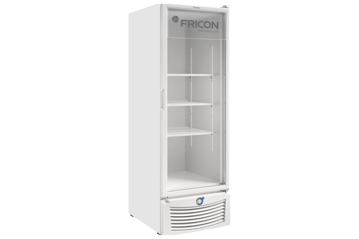 Freezer tripla-ação vertical porta de vidro