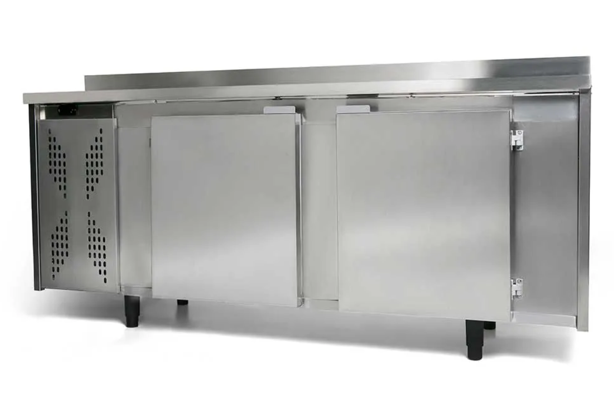 Balcão encosto de inox