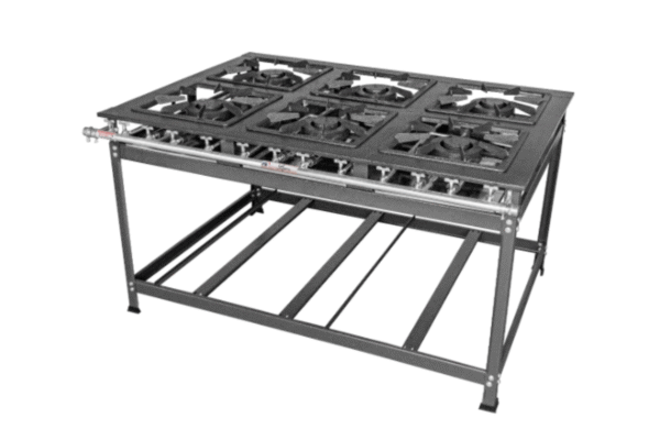 Fogão Linha Luxo 6 Bocas 40x40 - Modelo BP
