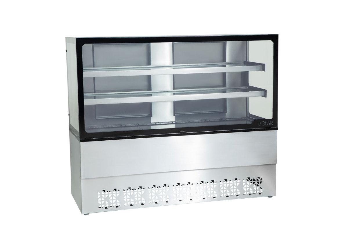 Balcão Vitrine Natural Gourmet inox ou preto - Polar